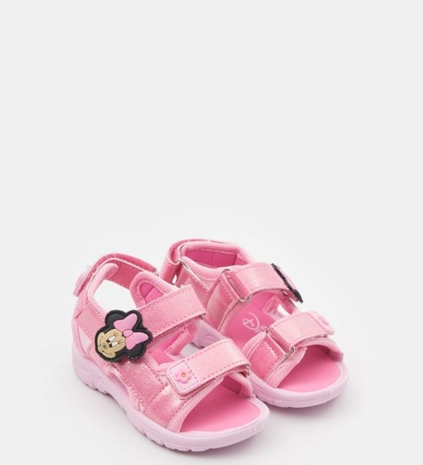 Różowe buty dziecięce letnie Sinsay dla dziewczynek na rzepy