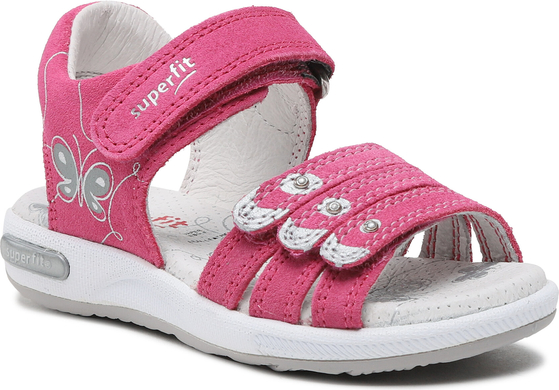 Różowe buty dziecięce letnie Superfit dla dziewczynek