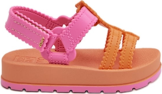 Różowe buty dziecięce letnie Zaxy na rzepy
