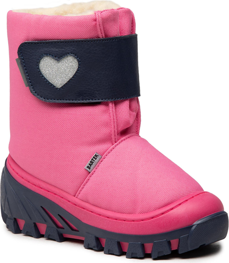 Różowe buty dziecięce zimowe Bartek dla dziewczynek