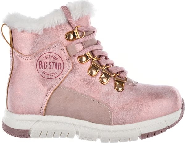 Różowe buty dziecięce zimowe Big Star