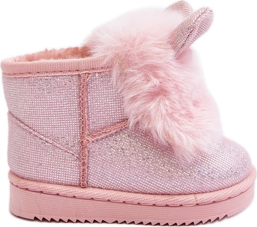 Różowe buty dziecięce zimowe ButyModne