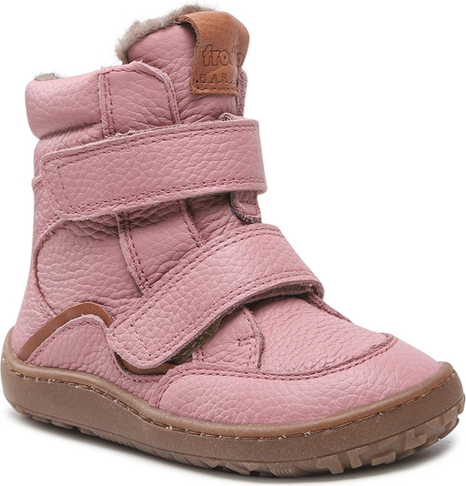Różowe buty dziecięce zimowe Froddo na rzepy