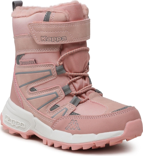 Różowe buty dziecięce zimowe Kappa na rzepy