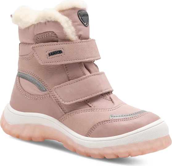 Różowe buty dziecięce zimowe Lasocki Kids