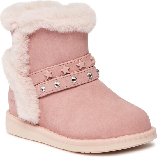 Różowe buty dziecięce zimowe Mayoral dla dziewczynek na zamek
