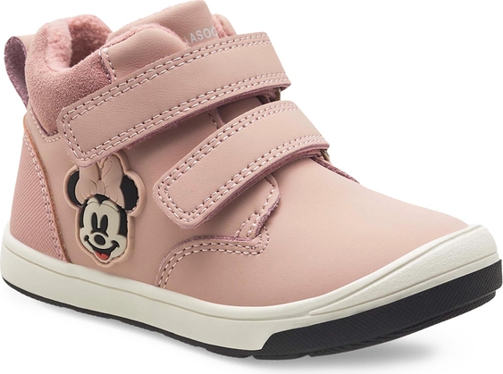 Różowe buty dziecięce zimowe Mickey&Friends dla dziewczynek