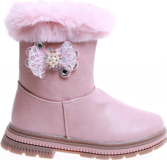 Różowe buty dziecięce zimowe Pantofelek24