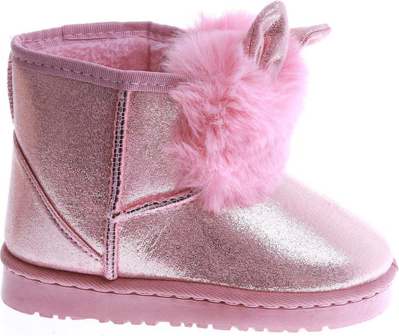 Różowe buty dziecięce zimowe Pantofelek24.pl dla dziewczynek