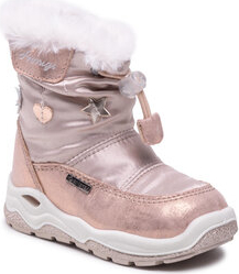 Różowe buty dziecięce zimowe Primigi dla dziewczynek z goretexu