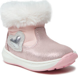 Różowe buty dziecięce zimowe Primigi na zamek dla dziewczynek