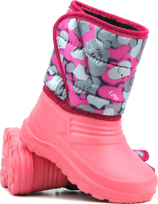 Różowe buty dziecięce zimowe Realpaks dla dziewczynek