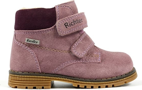 Różowe buty dziecięce zimowe Richter na rzepy