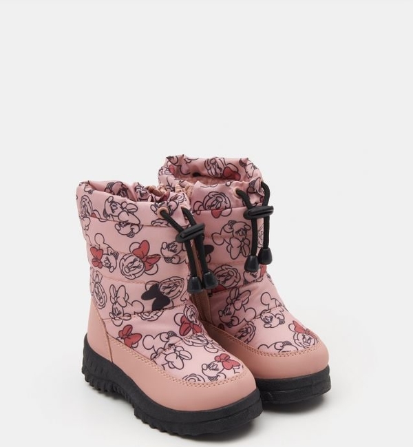 Różowe buty dziecięce zimowe Sinsay