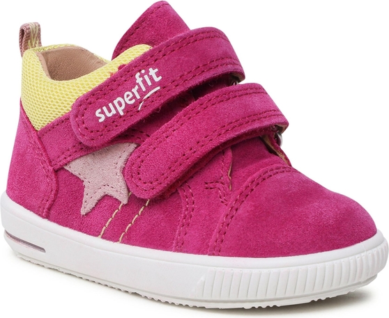 Różowe buty dziecięce zimowe Superfit dla dziewczynek