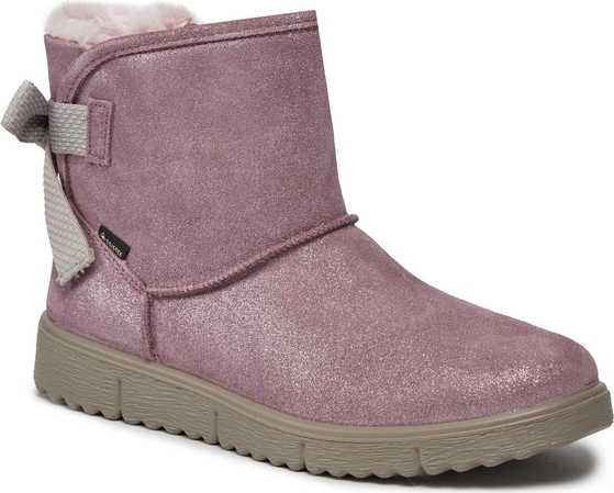 Różowe buty dziecięce zimowe Superfit dla dziewczynek