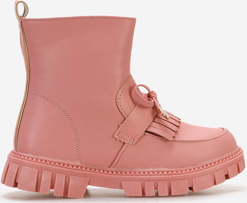 Różowe buty dziecięce zimowe Zapatos dla dziewczynek