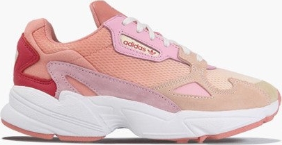 Różowe buty sportowe Adidas Originals na platformie