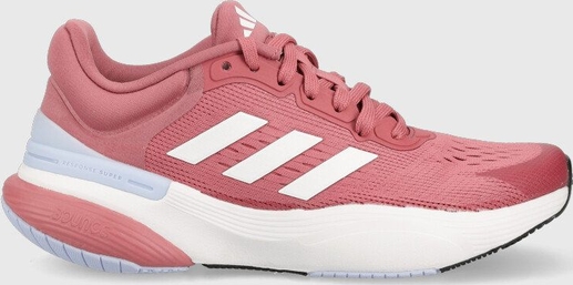 Różowe buty sportowe Adidas Performance sznurowane w sportowym stylu