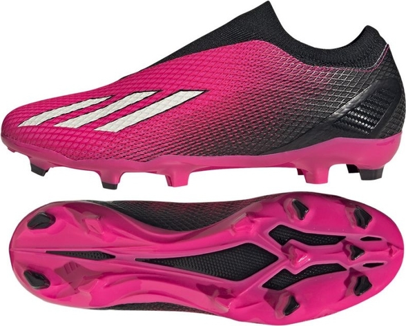 Różowe buty sportowe Adidas sznurowane