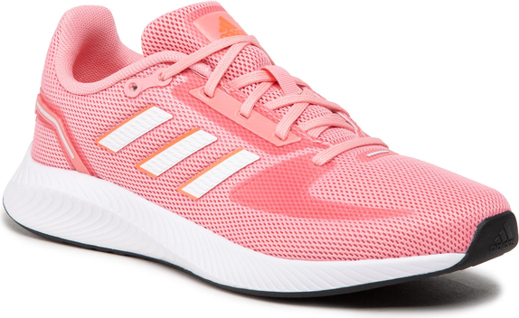 Różowe buty sportowe Adidas sznurowane
