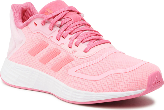 Różowe buty sportowe Adidas w sportowym stylu sznurowane