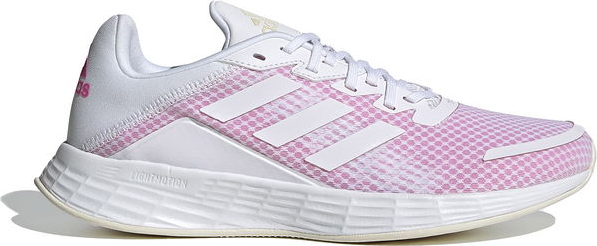 Różowe buty sportowe Adidas w sportowym stylu z płaską podeszwą sznurowane