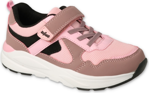 Różowe buty sportowe Befado w sportowym stylu