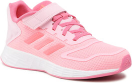 Różowe buty sportowe dziecięce Adidas na rzepy dla dziewczynek