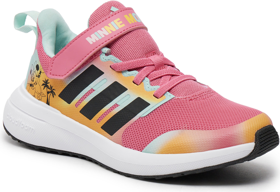 Różowe buty sportowe dziecięce Adidas sznurowane