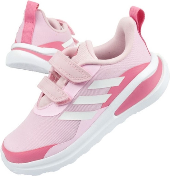 Różowe buty sportowe dziecięce Adidas sznurowane dla dziewczynek