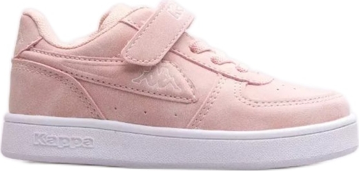 Różowe buty sportowe dziecięce Kappa ze skóry dla dziewczynek
