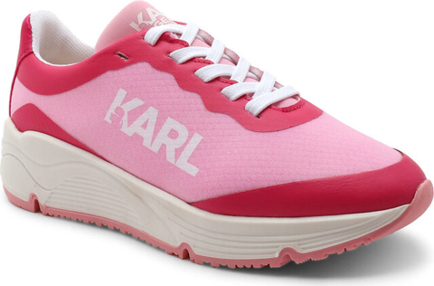 Różowe buty sportowe dziecięce Karl Lagerfeld sznurowane