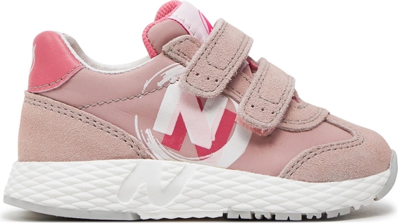 Różowe buty sportowe dziecięce Naturino na rzepy