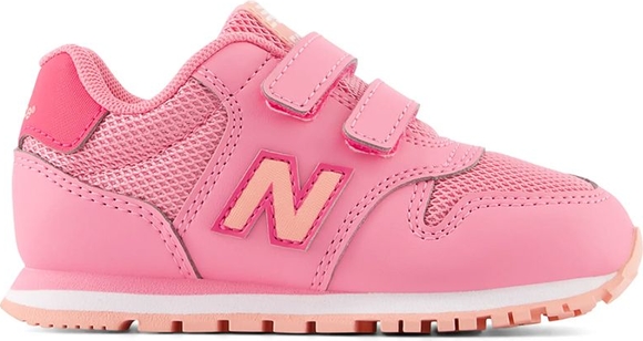 Różowe buty sportowe dziecięce New Balance na rzepy