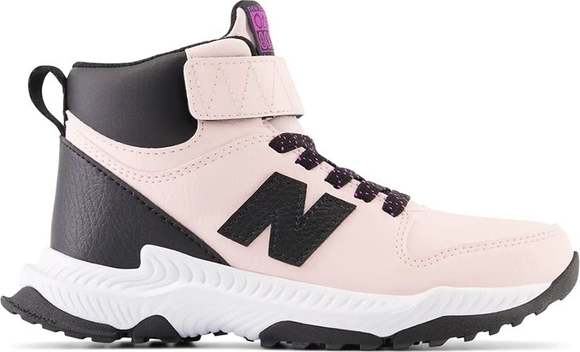 Różowe buty sportowe dziecięce New Balance ze skóry