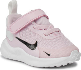 Różowe buty sportowe dziecięce Nike na rzepy revolution