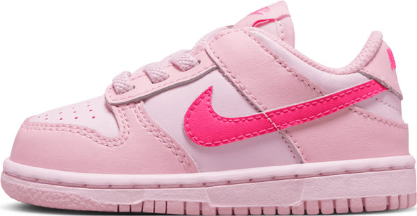 Różowe buty sportowe dziecięce Nike ze skóry