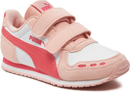 Różowe buty sportowe dziecięce Puma na rzepy