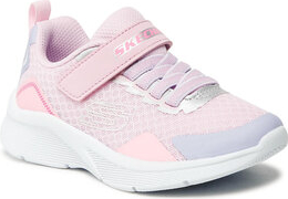 Różowe buty sportowe dziecięce Skechers dla dziewczynek na rzepy