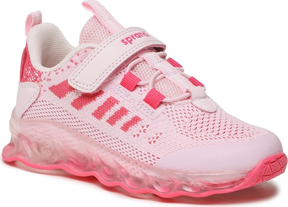 Różowe buty sportowe dziecięce Sprandi dla dziewczynek na rzepy