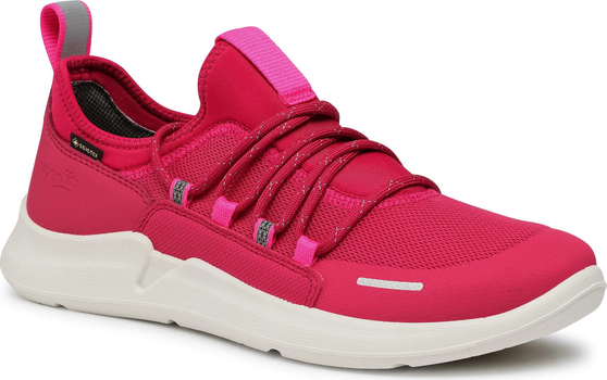 Różowe buty sportowe dziecięce Superfit sznurowane z goretexu dla dziewczynek