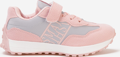 Różowe buty sportowe dziecięce Zapatos na rzepy dla dziewczynek