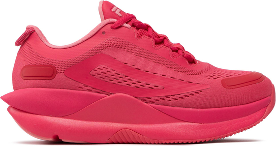 Różowe buty sportowe Fila sznurowane w sportowym stylu