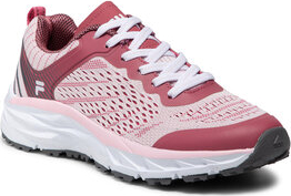 Różowe buty sportowe Fila w sportowym stylu sznurowane