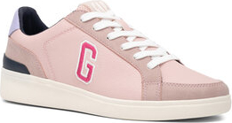 Różowe buty sportowe Gap z płaską podeszwą sznurowane