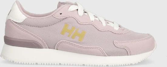 Różowe buty sportowe Helly Hansen sznurowane w sportowym stylu z płaską podeszwą