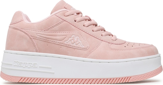 Różowe buty sportowe Kappa na platformie