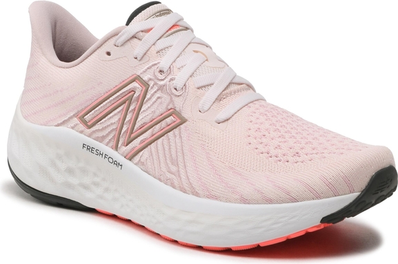 Różowe buty sportowe New Balance w sportowym stylu z płaską podeszwą sznurowane