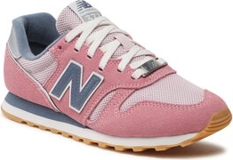 Różowe buty sportowe New Balance z płaską podeszwą